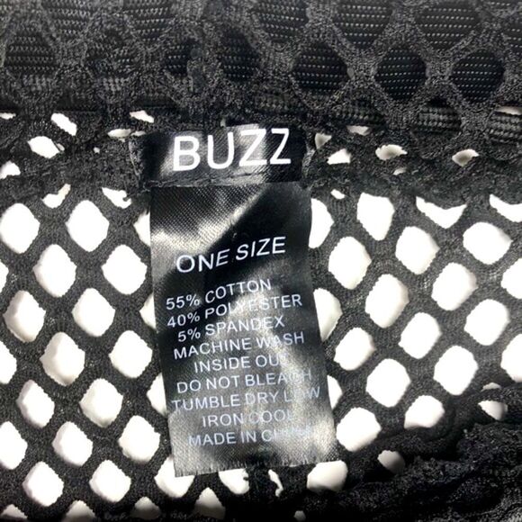 Buzz Black Fishnet Drawstring Pants, Beach Coverup - Picture 5 of 6